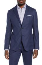 Men's Boss Hooper Trim Fit Wool Blazer R - Blue