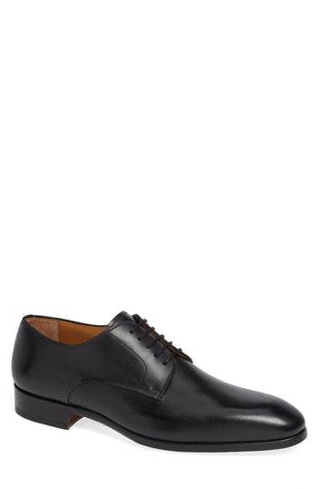 Men's Magnanni Frisco Plain Toe Derby .5 M - Black