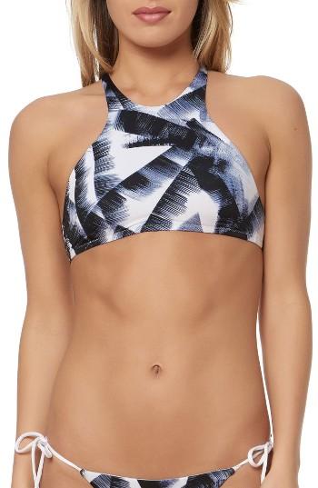 Women's Dolce Vita High Neck Bikini Top - Black