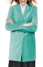 Women's Boden Sally Long Velvet Jacket - Blue