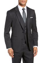 Men's Boss Johnstons Trim Fit Solid Wool Sport Coat R - Grey