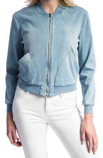 Women's Liverpool Jeans Company Denim Knit Bomber Jacket