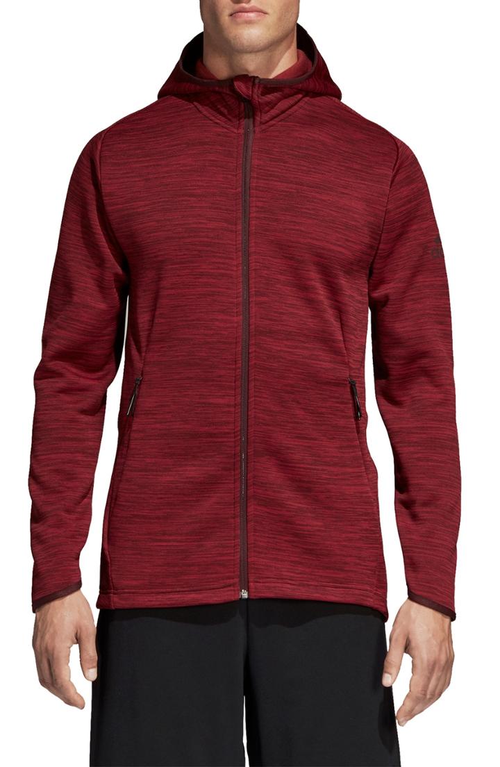 Men's Adidas Climaheat Hoodie - Red