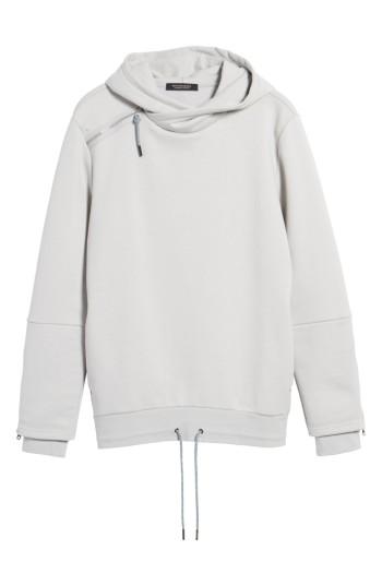 Men's Scotch & Soda Zip Shoulder Hoodie - Grey