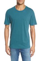 Men's Billy Reid Crewneck T-shirt, Size - Blue/green