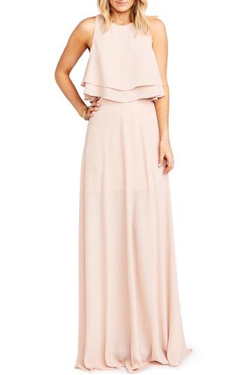 Women's Show Me Your Mumu Princess Ariel A-line Chiffon Maxi Skirt - Pink