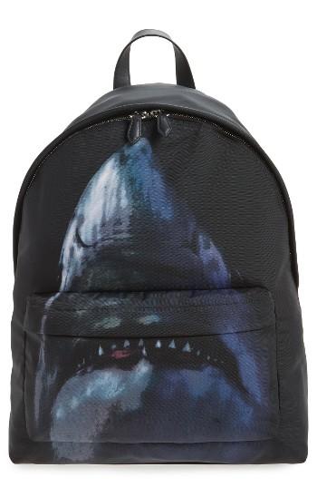 Men's Givenchy Shark Backpack - Black