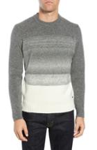 Men's Boss Ecardo Degrade Virgin Wool Blend Sweater - Grey