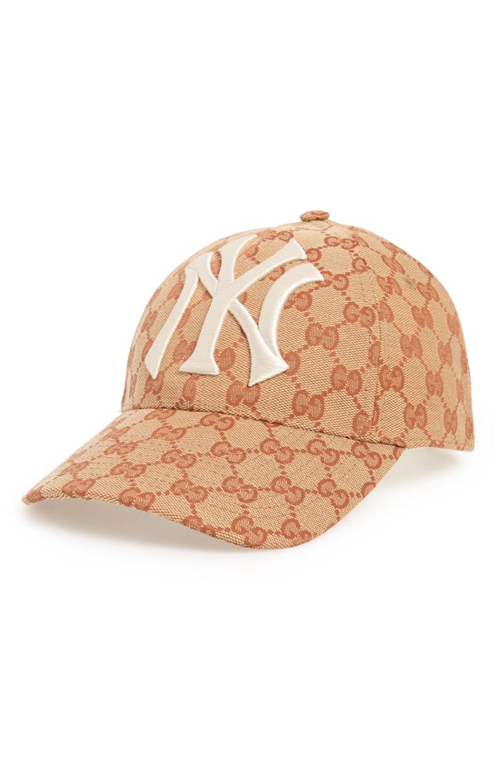 Women's Gucci Ny Gg Canvas Baseball Cap -