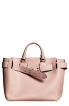 Burberry Medium Belt Bag Leather Tote - Pink