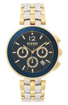 Men's Versace Logo Chronograph Bracelet Watch, 44mm
