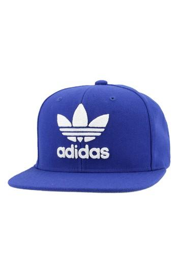 Men's Adidas Originals Trefoil Snapback Baseball Cap - Blue