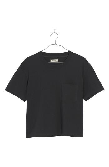 Women's Madewell Easy Crop Tee, Size - Grey