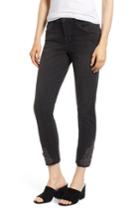 Women's Wit & Wisdom Embroidered High Rise Ankle Skimmer Jeans - Black