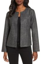 Women's Eileen Fisher Tweed Jacket, Size - Grey