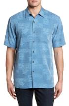 Men's Kahala Sea Shells Classic Fit Sport Shirt - Blue