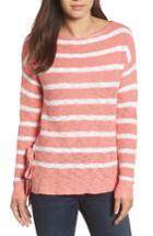 Women's Caslon Side Tie Pullover - Pink