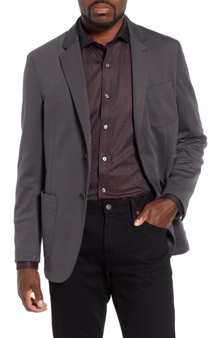 Men's Bugatchi Solid Sport Coat - Grey
