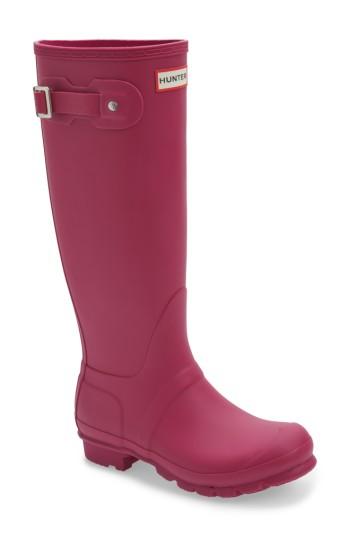 Women's Hunter 'original ' Rain Boot, Size 6 M - Pink