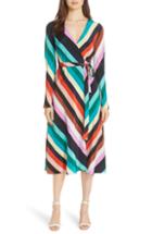 Women's Topshop Shirred Ruffle Midi Dress Us (fits Like 0-2) - Orange