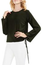 Women's Vince Camuto Drawstring Side Blouse - Green