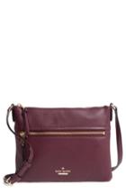 Kate Spade New York Jackson Street - Gabriele Leather Crossbody Bag - Purple