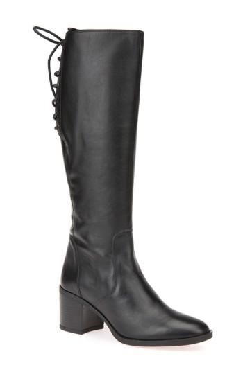 Women's Geox Glynna Knee High Boot Us / 35eu - Black