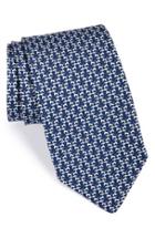 Men's Salvatore Ferragamo Dog Print Silk Tie