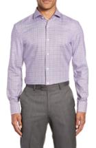 Men's Boss Jason Slim Fit Plaid Dress Shirt .5 - Purple