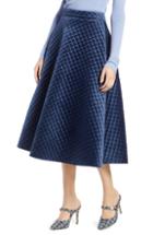 Women's Halogen X Atlantic-pacific Quilted Velour Circle Midi Skirt