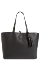 Tory Burch Mcgraw Leather Tote - Black