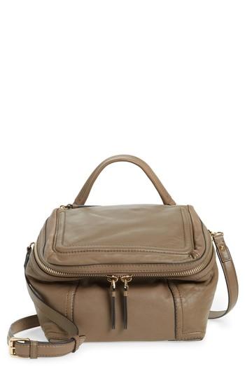 Vince Camuto Medium Patch Leather Crossbody Bag - Grey