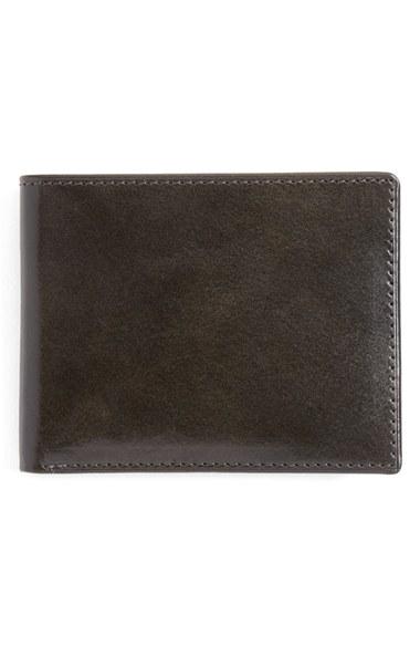 Men's Johnston & Murphy Slimfold Leather Wallet - Grey