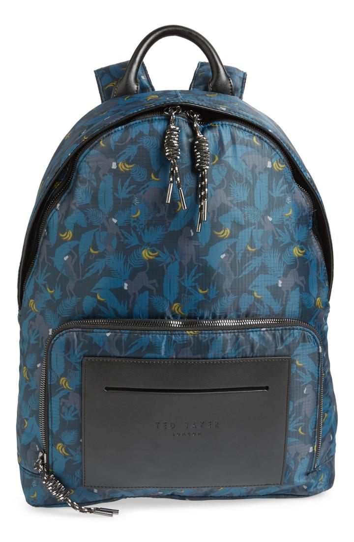 Men's Ted Baker London Primate Print Backpack -