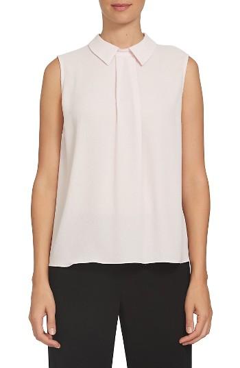 Women's Cece Pleat Front Blouse - Pink