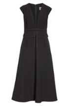 Women's Partow V-neck Matte Crepe Dress