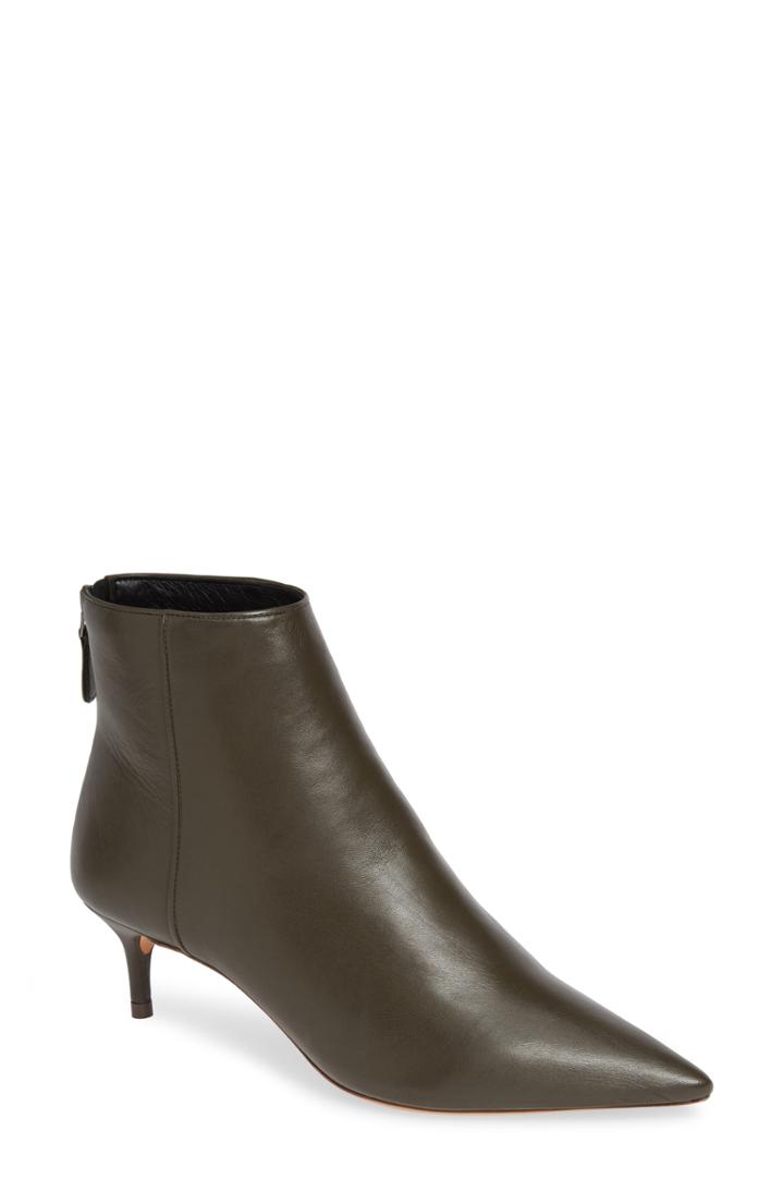 Women's Alexandre Birman Kittie Pointy Toe Bootie .5 M - Green