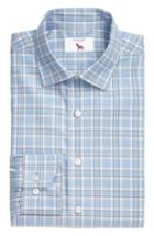 Men's Lorenzo Uomo Trim Fit Plaid Dress Shirt .5 - 32 - Blue