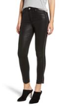 Women's 7 For All Mankind Velvet Zipper Side Ankle Skinny Jeans - Black