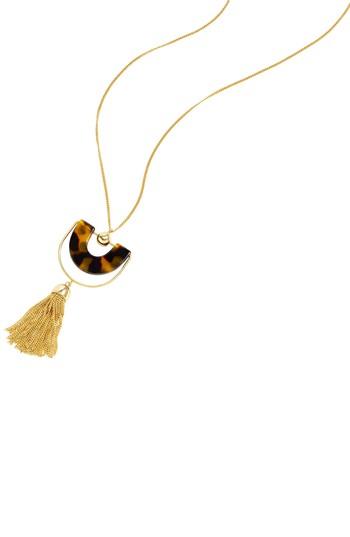 Women's J.crew Bead & Tassel Pendant Necklace