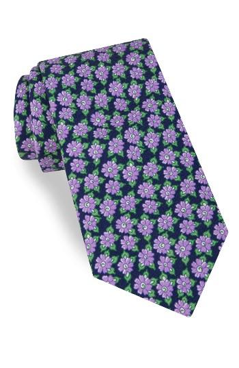 Men's Ted Baker London Monmouth Floral Silk Tie, Size - Purple
