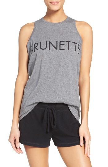 Women's Brunette The Mattie - Brunette Lounge Tank /small - Grey