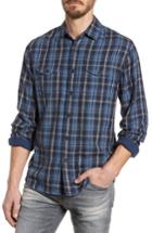 Men's Grayers Lloyd Slim Fit Plaid Sport Shirt - Blue