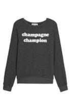 Women's Dream Scene Champagne Champion Sweatshirt, Size - Black