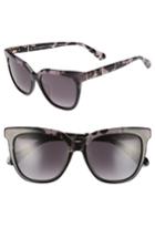 Women's Kate Spade New York Kahli 53mm Cat Eye Sunglasses - Grey Havana Black