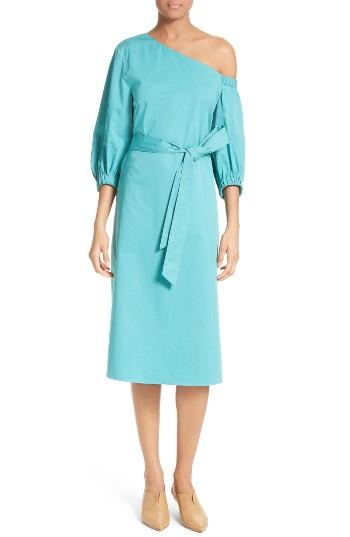 Women's Tibi Cotton One-shoulder Dress