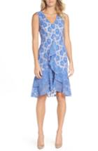 Women's Chelsea28 Ruffle Lace Sheath Dress - Blue