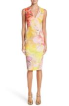 Women's Fuzzi Print Sheath Dress - Yellow
