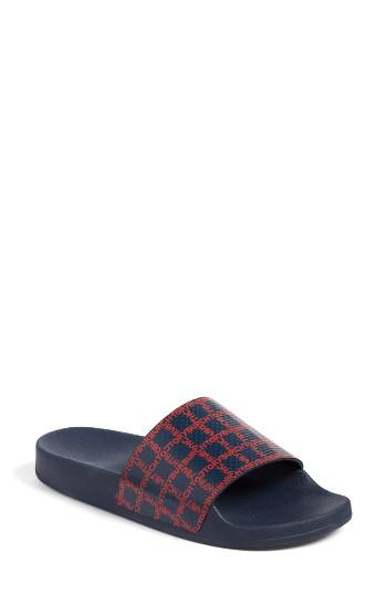 Women's Tory Burch Stormy Slide Sandal M - Blue/green