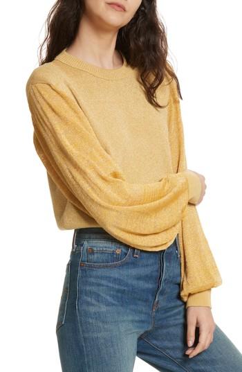 Women's Free People Let It Shine Sweater - Yellow